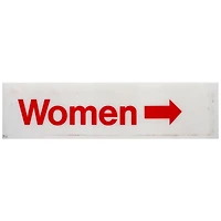 New York Yankees Event-Used Women "Right" Sign from Original Yankee Stadium