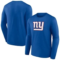 Men's Royal New York Giants Primary Team Logo Long Sleeve T-Shirt