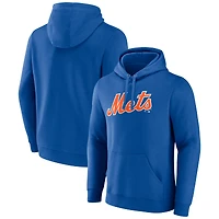 Men's Royal New York Mets Official Wordmark Pullover Hoodie