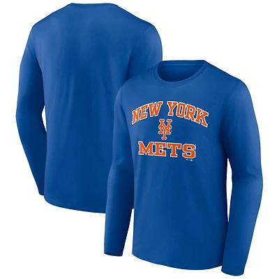 Men's Royal New York Mets Heart and Soul Long Sleeve T-Shirt