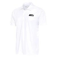 Men's Antigua White Seattle Seahawks Metallic Logo Big & Tall Tribute Polo