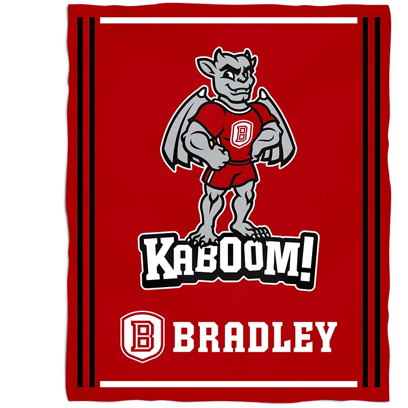 Bradley Braves 36'' x 48'' Children's Mascot Plush Blanket