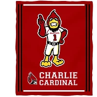 Ball State Cardinals 36'' x 48'' Children's Mascot Plush Blanket