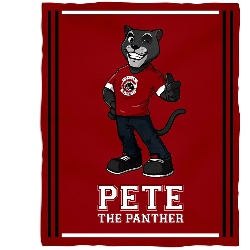 Chapman Panthers 36'' x 48'' Children's Mascot Plush Blanket