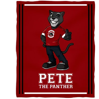 Chapman Panthers 36'' x 48'' Children's Mascot Plush Blanket
