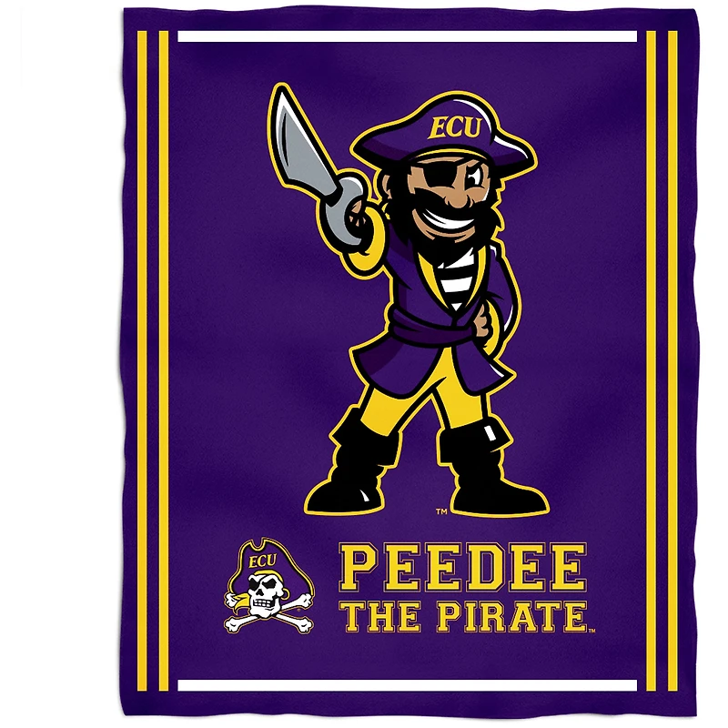 ECU Pirates 36'' x 48'' Children's Mascot Plush Blanket