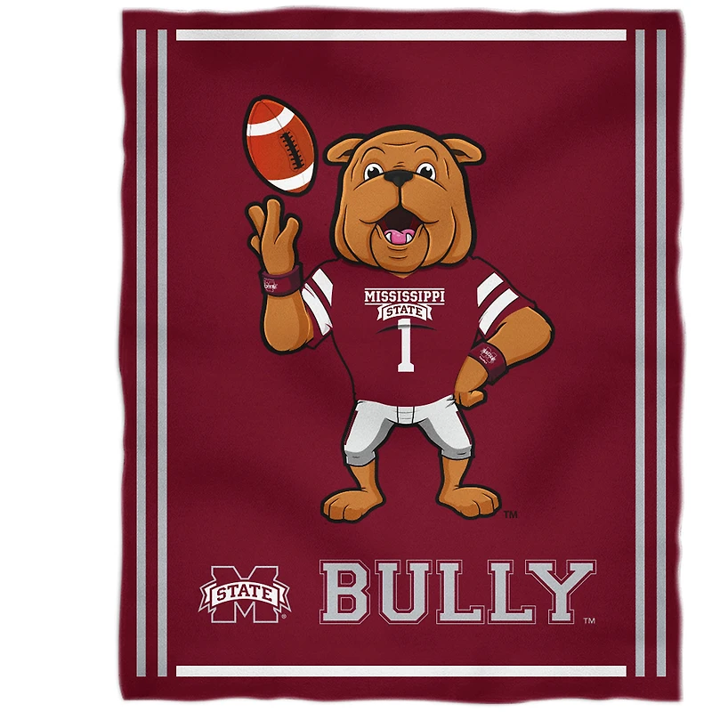 Mississippi State Bulldogs 36'' x 48'' Children's Mascot Plush Blanket