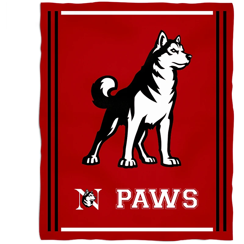 Northeastern Huskies 36'' x 48'' Children's Mascot Plush Blanket