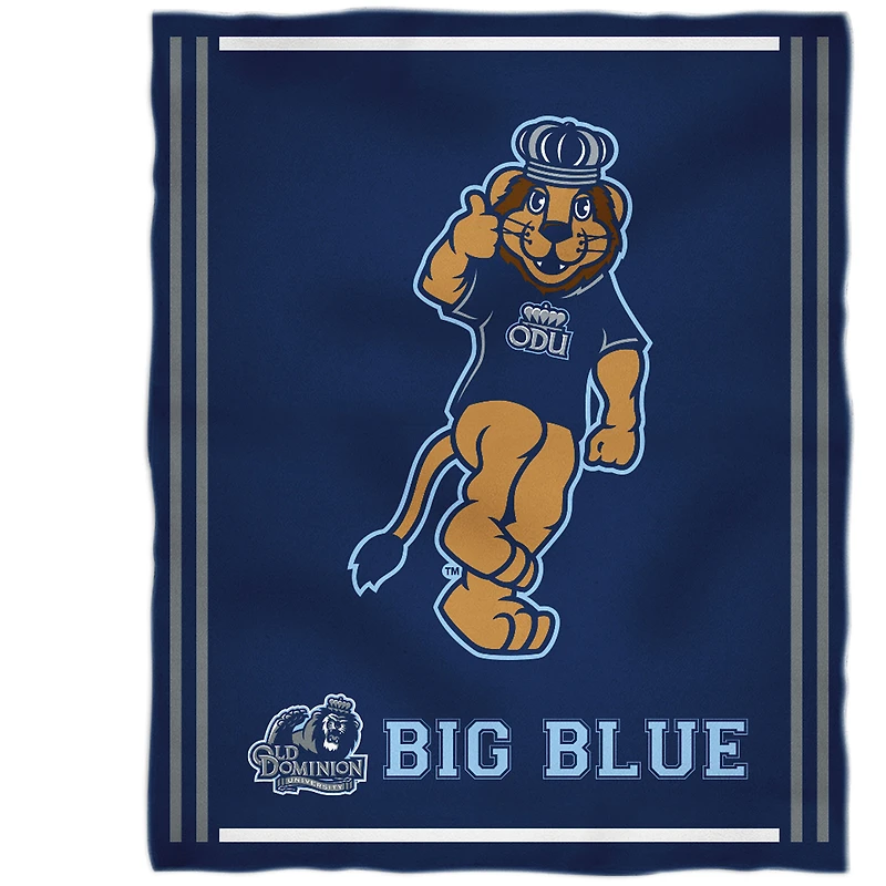 Old Dominion Monarchs 36'' x 48'' Children's Mascot Plush Blanket