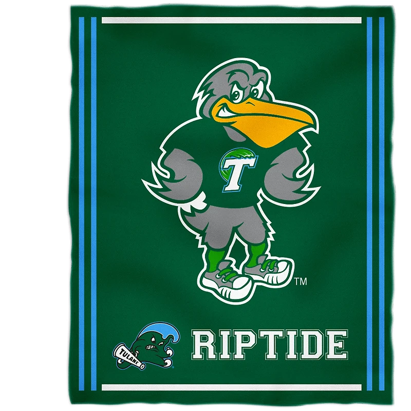 Tulane Green Wave 36'' x 48'' Children's Mascot Plush Blanket