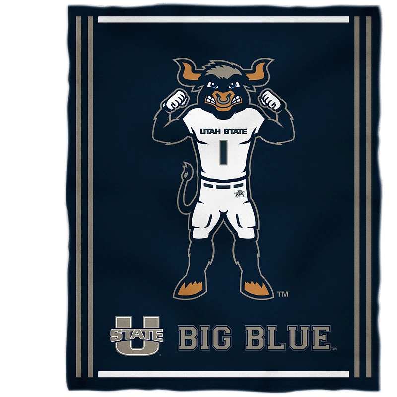 Utah State Aggies 36'' x 48'' Children's Mascot Plush Blanket