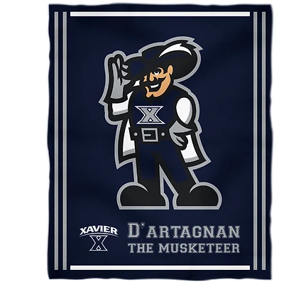 Xavier Musketeers 36'' x 48'' Children's Mascot Plush Blanket