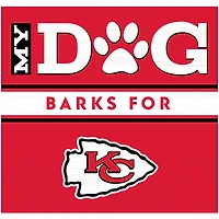 Imperial Kansas City Chiefs 10" x 10.5" Dog Barks Wood Wall Art