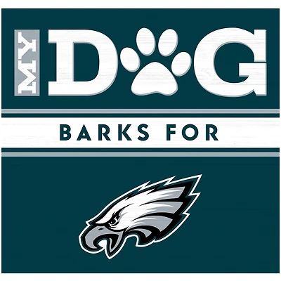 Imperial Philadelphia Eagles 10" x 10.5" Dog Barks Wood Wall Art