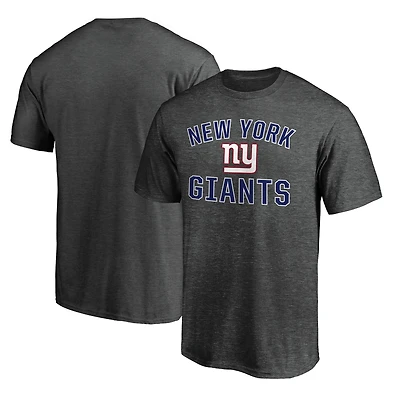 Men's Fanatics Heather Charcoal New York Giants Victory Arch T-Shirt