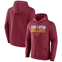 Men's Burgundy Washington Commanders Team Fade Out Fitted Pullover Hoodie