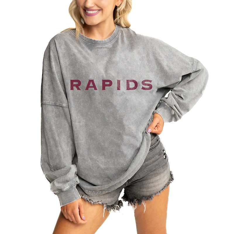 Women's Gameday Couture Gray Colorado Rapids Faded Wash Pullover Sweatshirt