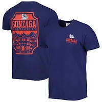 Men's Navy Gonzaga Bulldogs Logo Campus Icon T-Shirt