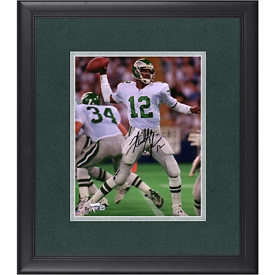 Randall Cunningham Philadelphia Eagles Autographed Framed 8" x 10" White Jersey Throwing Photograph