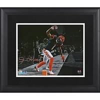 Ja'Marr Chase Cincinnati Bengals Autographed Framed 11" x 14" Touchdown Spike Spotlight Photograph