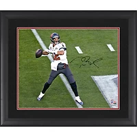 Tom Brady Tampa Bay Buccaneers Framed Autographed Super Bowl LV Champions 16" x 20" Super Bowl LV Action Photograph
