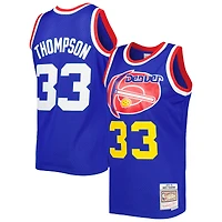 Men's Mitchell & Ness David Thompson Royal Royal Hardwood Classics 1975/76 Swingman Jersey
