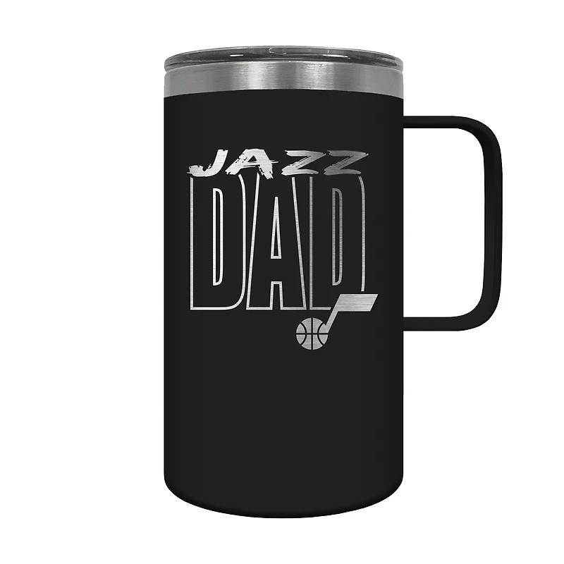 Utah Jazz 18oz. Dad Hustle Travel Mug