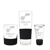 Utah Jazz 3-Piece Personalized Homegating Glassware Set