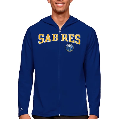Men's Antigua Royal Buffalo Sabres Legacy Full-Zip Hoodie