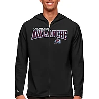Men's Antigua Black Colorado Avalanche Legacy Full-Zip Hoodie