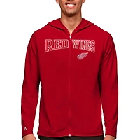Men's Antigua Red Detroit Red Wings Legacy Full-Zip Hoodie