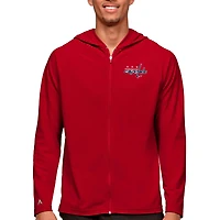 Men's Antigua Red Washington Capitals Logo Legacy Full-Zip Hoodie