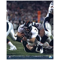 John Elway Denver Broncos Autographed 16" x 20" Diving Photograph