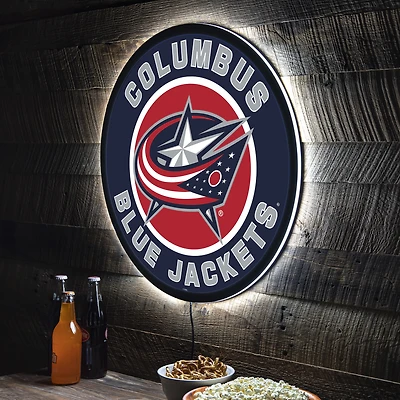 Columbus Blue Jackets LED XL Round Wall Décor