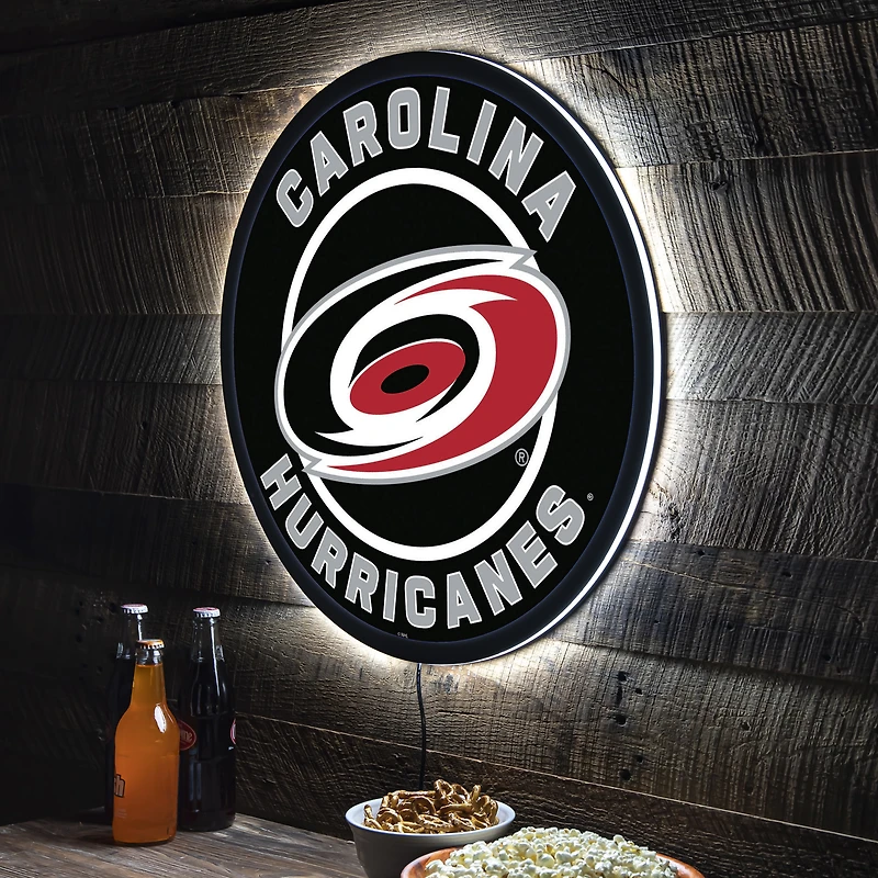 Carolina Hurricanes LED XL Round Wall Décor