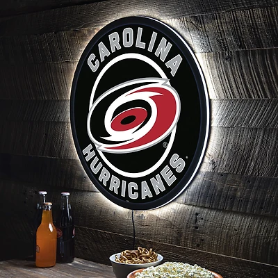 Carolina Hurricanes LED XL Round Wall Décor