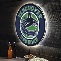 Vancouver Canucks LED XL Round Wall Décor
