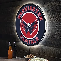 Washington Capitals LED XL Round Wall Décor
