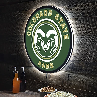 Colorado State Rams LED XL Round Wall Décor