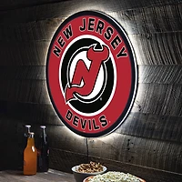 New Jersey Devils LED XL Round Wall Décor