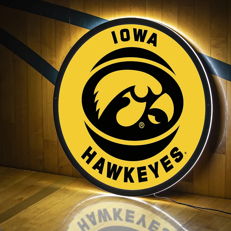 Iowa Hawkeyes LED XL Round Wall Décor