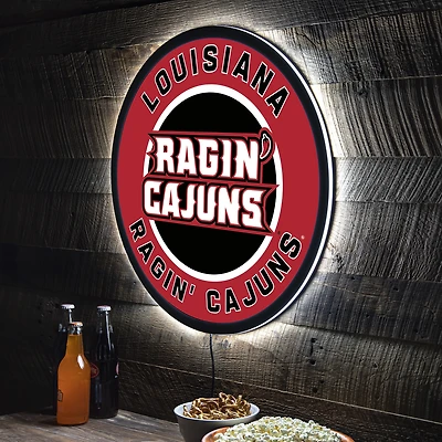 Louisiana Ragin' Cajuns LED XL Round Wall Décor
