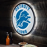 Detroit Lions LED XL Round Wall Décor