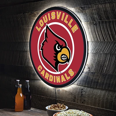 Louisville Cardinals LED XL Round Wall Décor