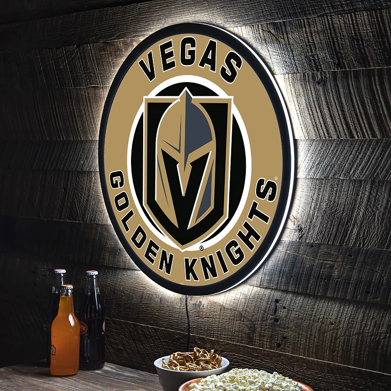 Vegas Golden Knights LED XL Round Wall Décor