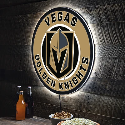Vegas Golden Knights LED XL Round Wall Décor