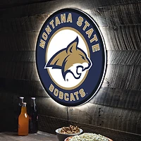 Montana State Bobcats LED XL Round Wall Décor