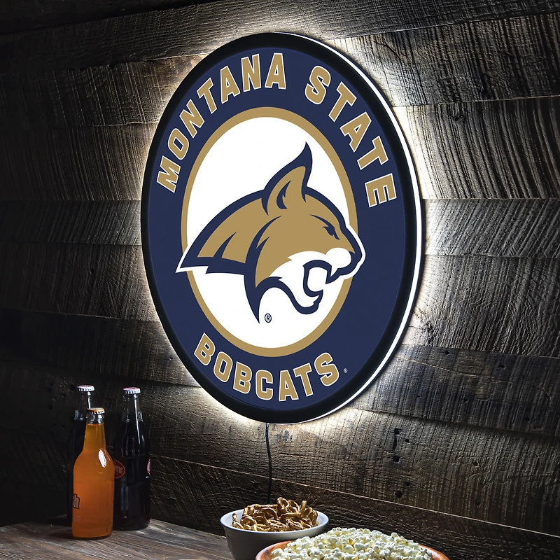Montana State Bobcats LED XL Round Wall Décor