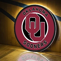 Oklahoma Sooners LED XL Round Wall Décor