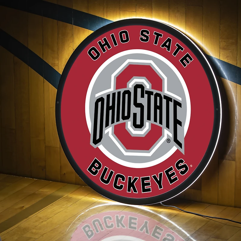 Ohio State Buckeyes LED XL Round Wall Décor